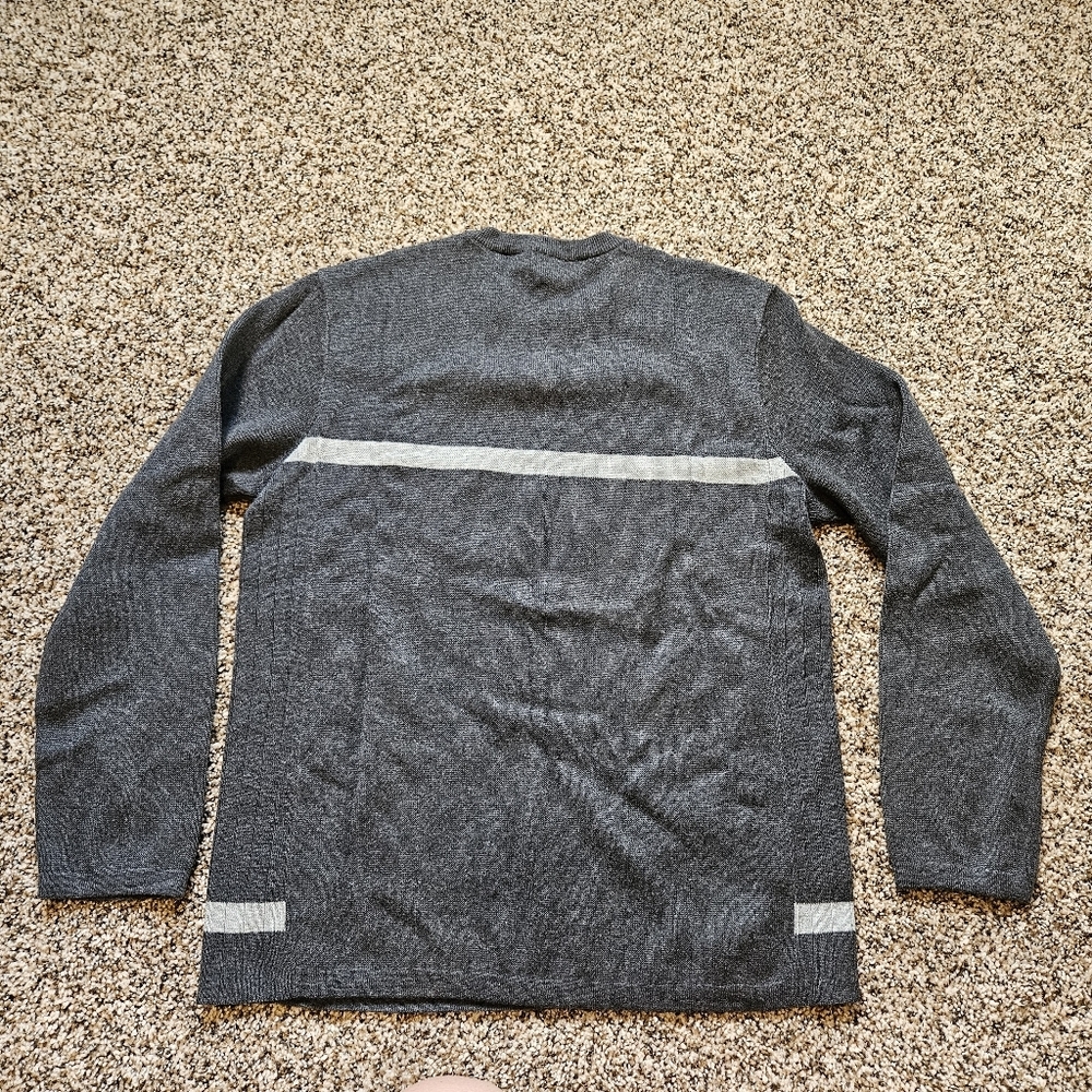 Calvin Klein Jeans Dark Gray Crewneck Sweater Medium - Picture 2 of 6